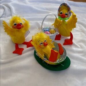 Annalee Yellow Plush Easter Chick Set